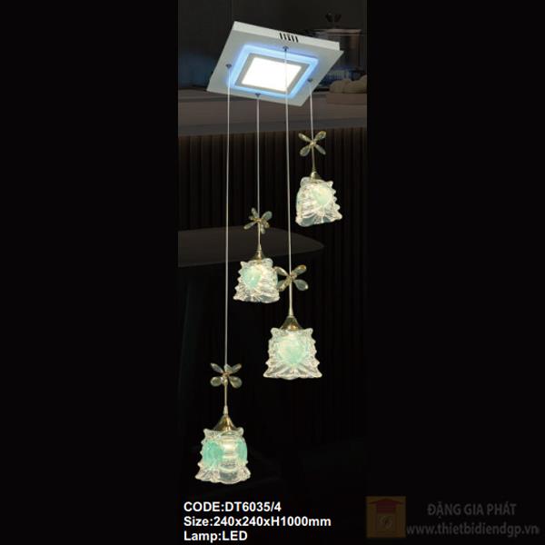 Đèn treo trần trang trí Slister 240*240*H1000mm - LED