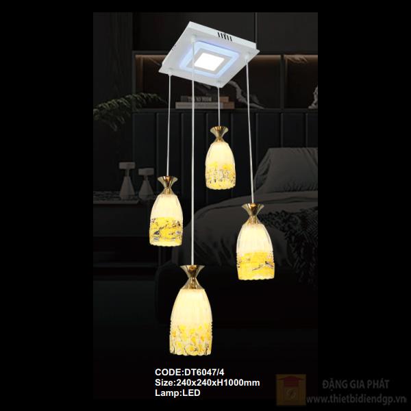 Đèn treo trần trang trí Slister 240*240*H1000mm - LED