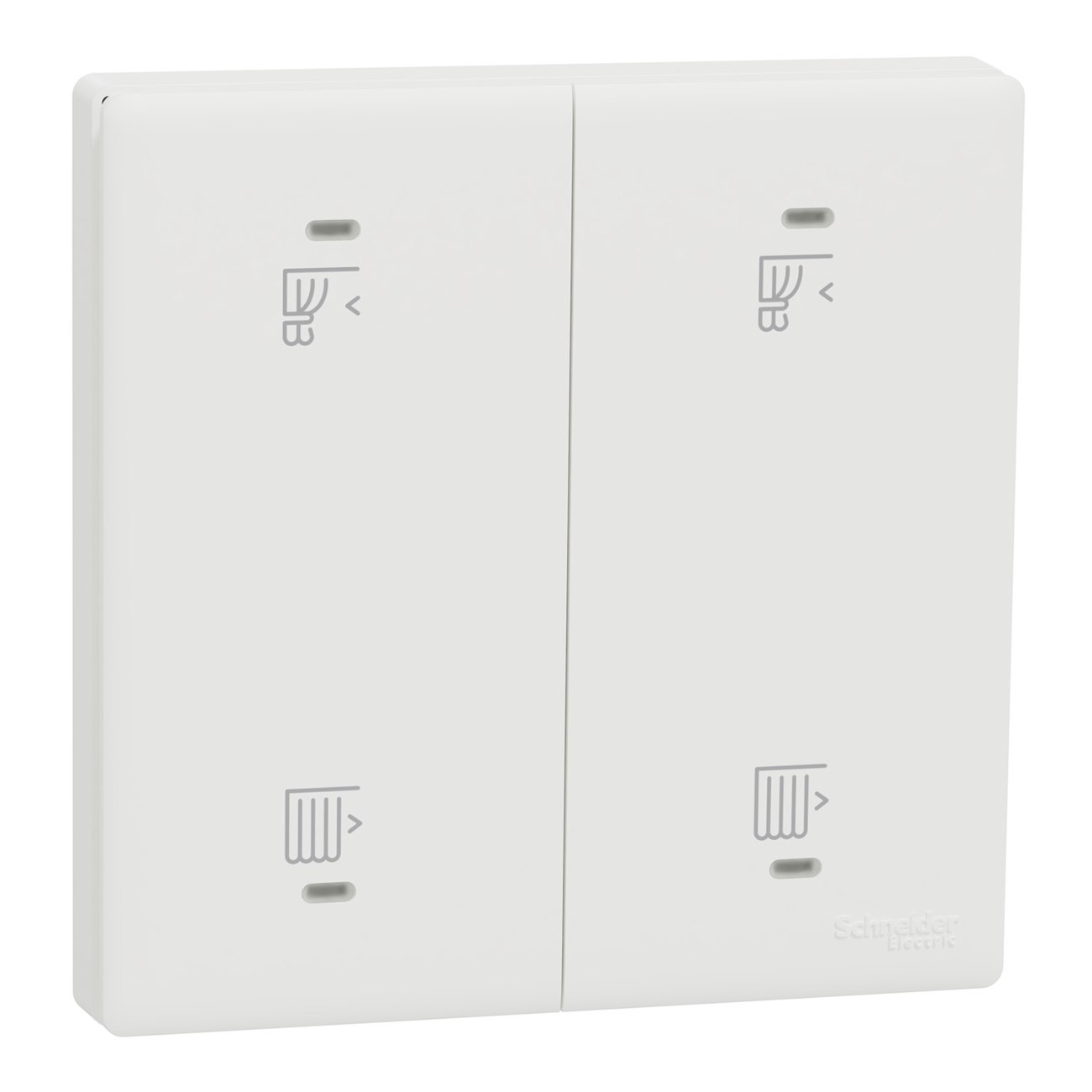 Curtain switch, Vivace E, 10A, 250V, mechanical, with LED, white