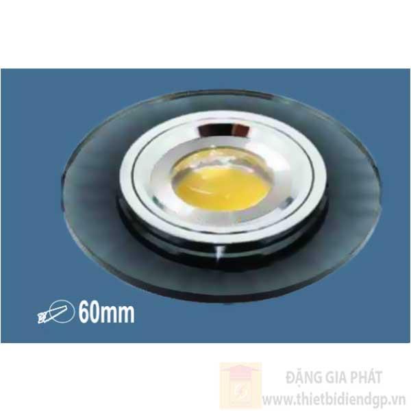 Đèn Panel âm trần led 5W, Ø90, khoét lỗ Ø60mm, ánh sáng trắng & vàng