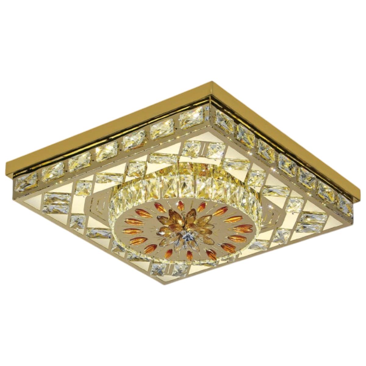 Đèn mâm pha lê Slister 500*500mm - LED 128W - 3 CĐ