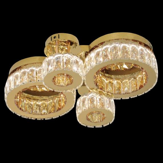 Đèn mâm pha lê Slister 600*450mm - LED 178W - 3 CĐ
