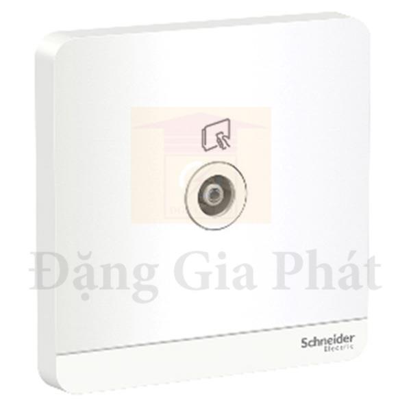 Bộ ổ cắm TV đơn màu trắng