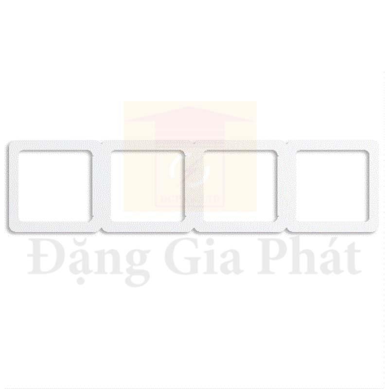 Khung đỡ 4 lỗ màu trắng