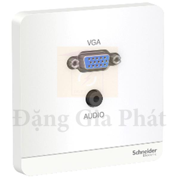 Bộ ổ cắm VGA & mini audio màu trắng