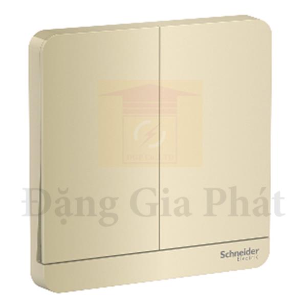 Bộ công tắc đôi 2 chiều 16AX, có LED màu vàng