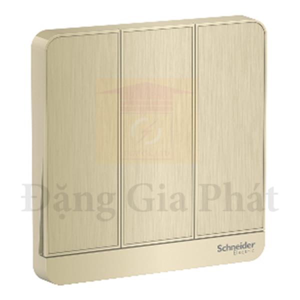 Mặt cho 3 công tắc màu vàng
