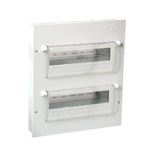 Tủ điện 18 Module Sino EM18PL vỏ kim loại âm tường