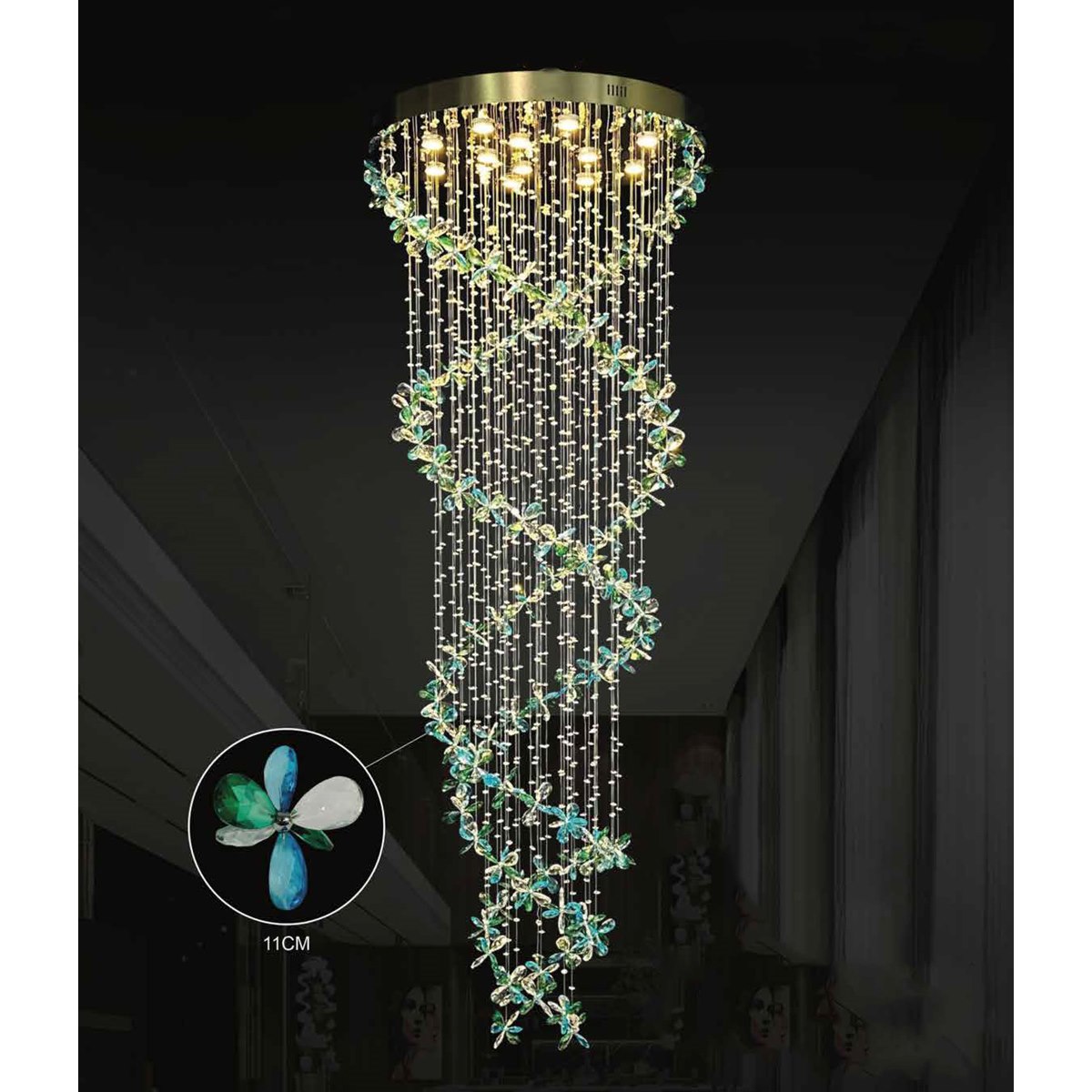 Đèn thả pha lê 355 Decor THD025TRON