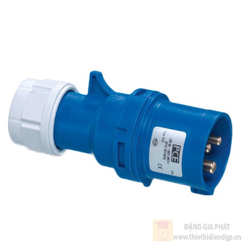 Phích cắm công nghiệp 3 pha PCE di động loại không kín nước 230V/400V 6H-IP44
