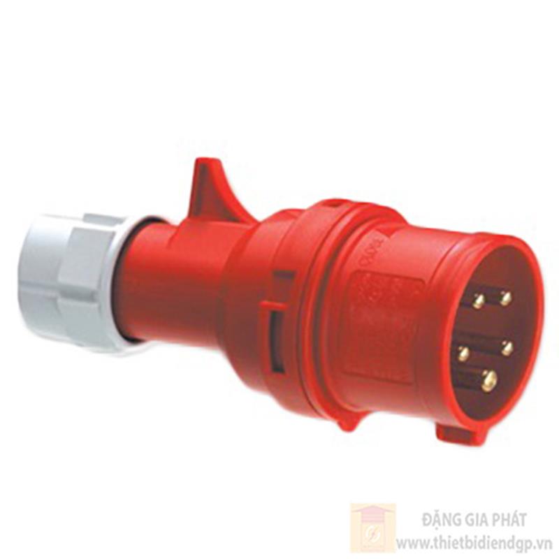 Phích cắm công nghiệp 3 pha PCE di động loại không kín nước 230V/400V 6H-IP44