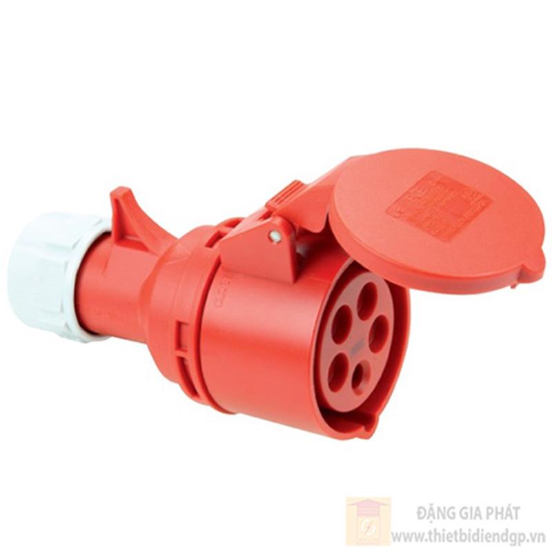 Ổ cắm công nghiệp 3 pha PCE nối loại không kín nước 230V / 400V -6H IP44