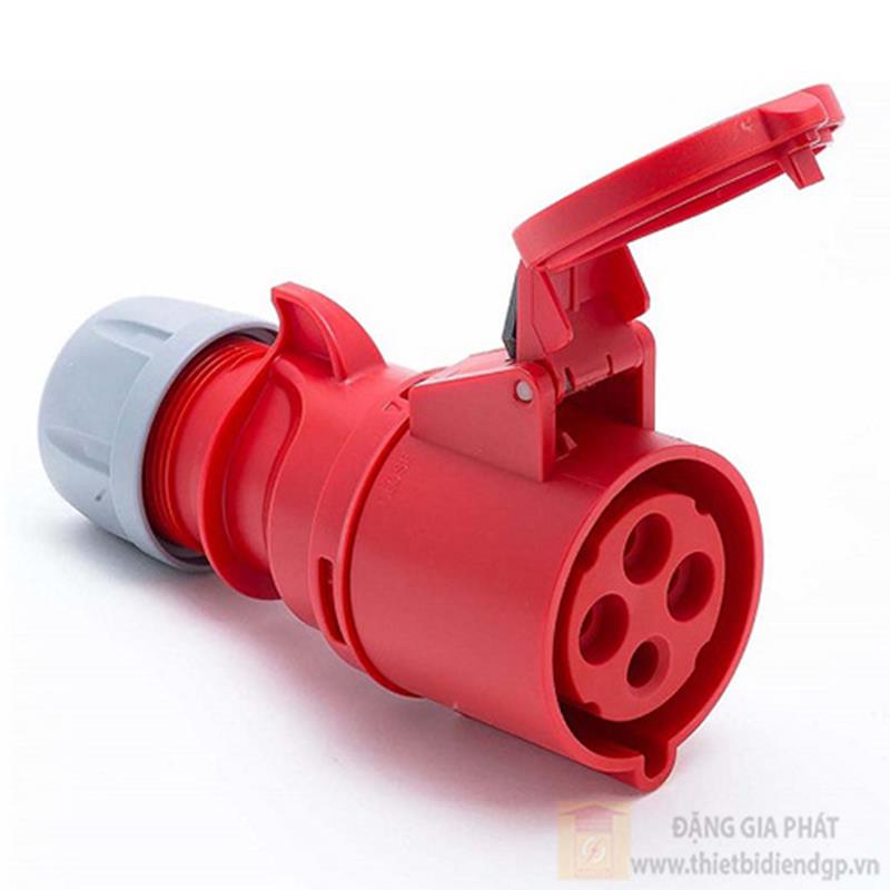 Ổ cắm công nghiệp 3 pha PCE nối loại không kín nước 230V / 400V -6H IP44