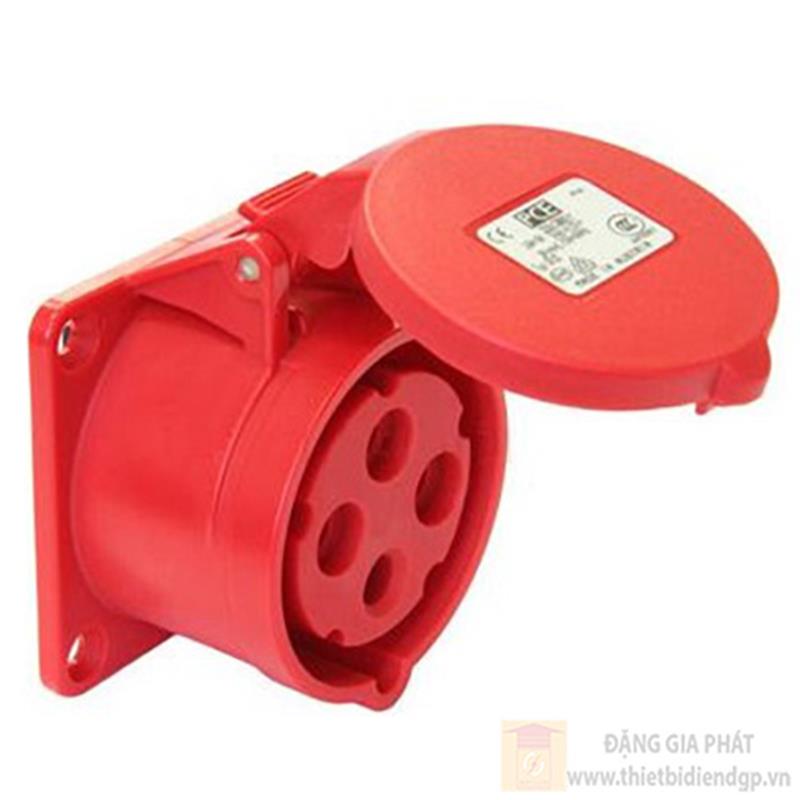 Ổ cắm công nghiệp PCE gắn âm loại không kín nước dạng thẳng 16A IP44