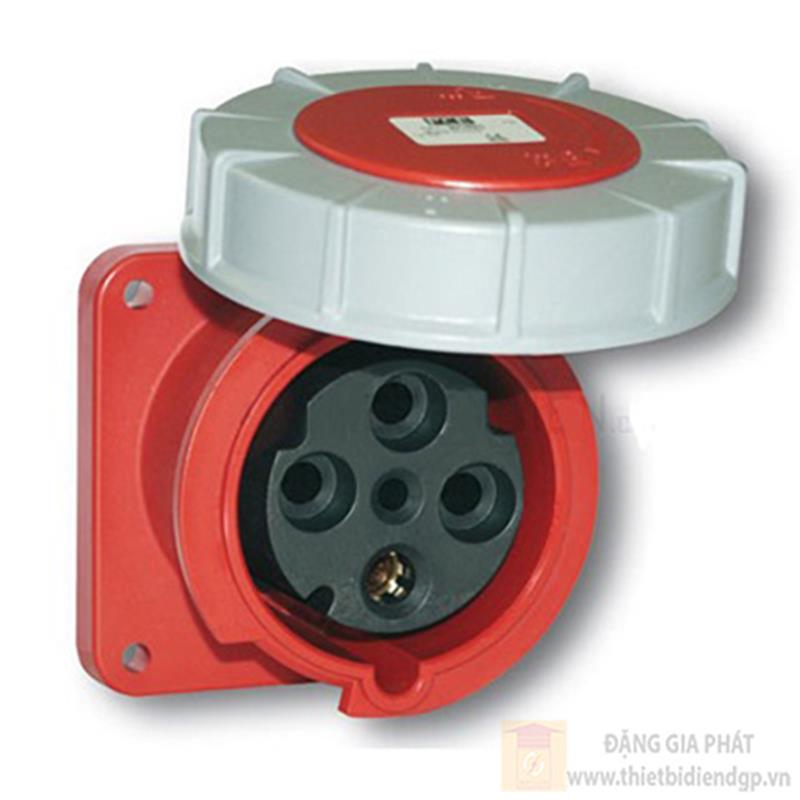 Ổ cắm công nghiệp PCE gắn âm loại kín nước dạng thẳng IP67 125A