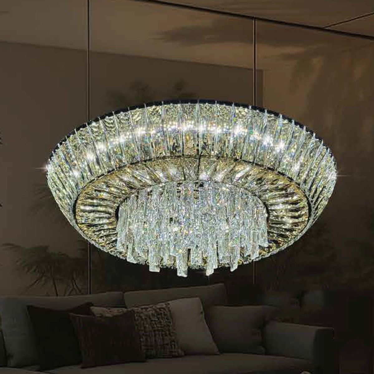 Đèn mân pha lê 355 Decor OTPL088T1000 Ø1000*H200