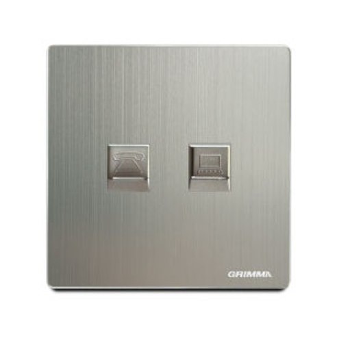 Bộ ổ cắm điện thoại và mạng GRIMMA G52TELPC