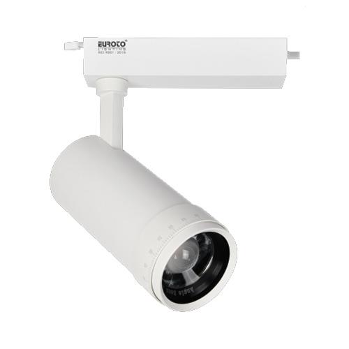 Đèn chiếu điểm thanh ray Ø60*L152*H225-COB 20W, Ánh sáng trắng & vàng, vỏ trắng
