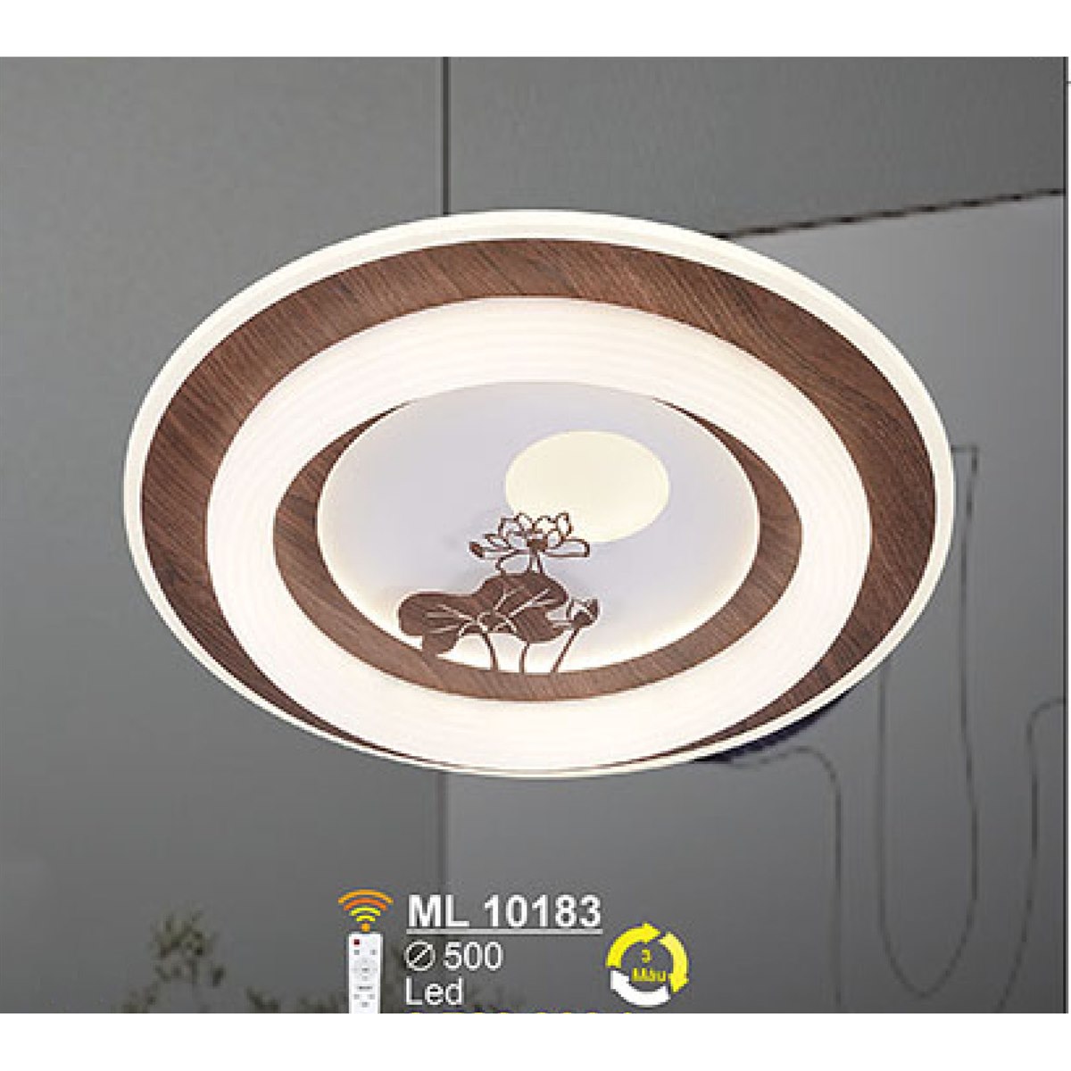 Đèn mâm ốp trần Led SANO ML10183 Ø500