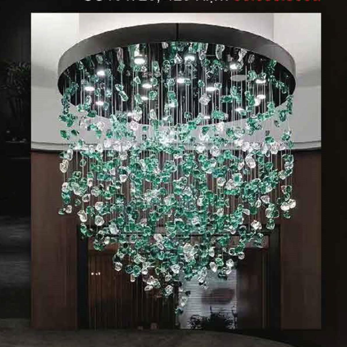 Đèn mâm ốp trần pha lê 355 DECOR OTPL025