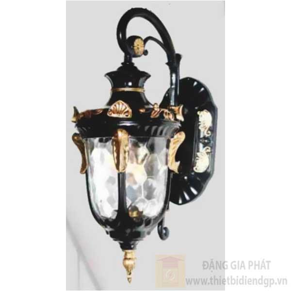 Đèn gắn cổng Sano E27*1, Ø180*H450, vỏ đen