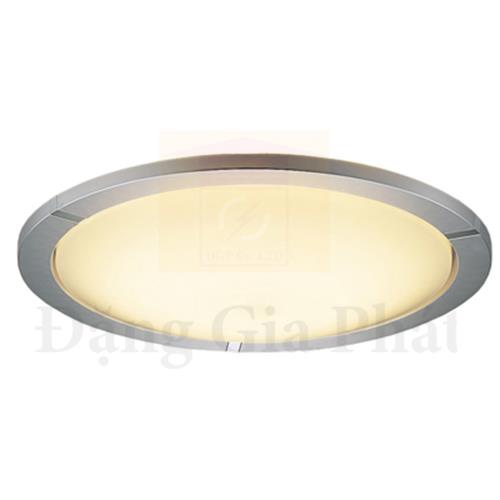 Đèn trần Led cỡ trung, khung viền vân bạc 19W, ánh sáng vàng