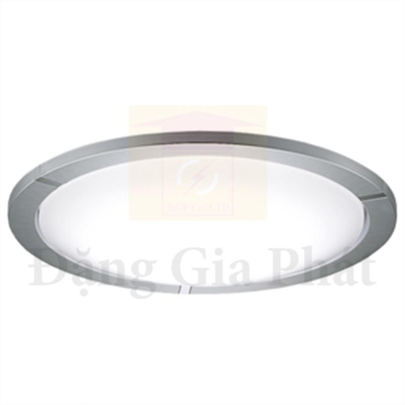 Đèn trần Led cỡ trung, khung viền bạc 19W, ánh sáng trắng