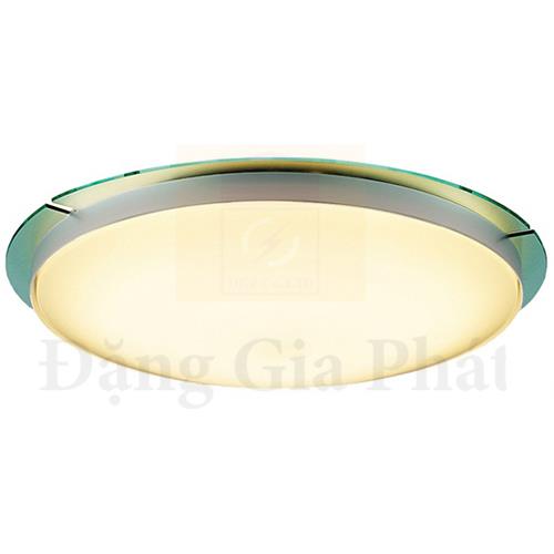 Đèn trần Led cỡ trung, khung viền crom 19W, ánh sáng vàng