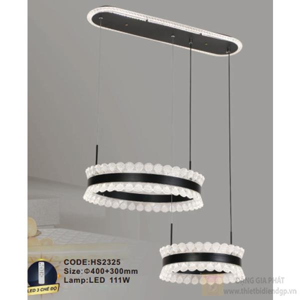 Đèn treo trang trí Slister Ø400+300mm - LED 111W - 3 CĐ