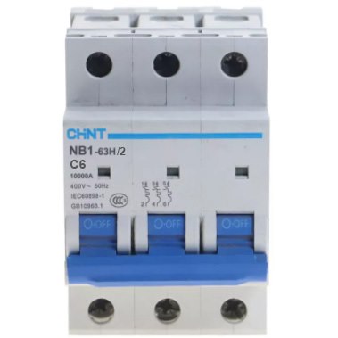 MCB 3P CHINT NB1-63H/2 8In