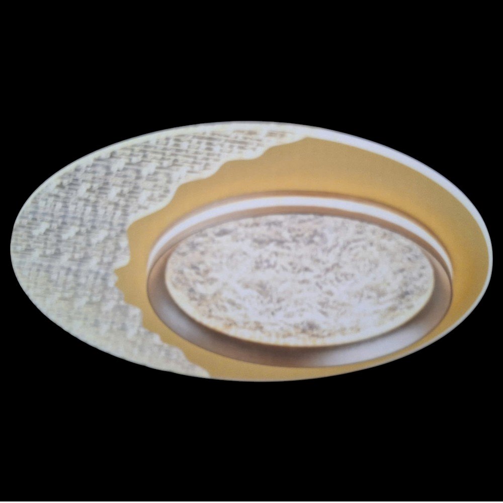 Đèn mâm Led tròn euroto nhôm + Acrylic Ø500*H80 - LED 152W - 3 chế độ màu