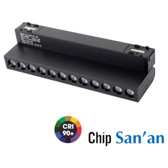 Đèn rọi ray nam châm Tiêu Điểm Gập Mỹ Linh SD26-12ZD 12W