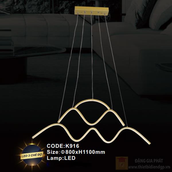 Đèn treo trang trí Slister Ø800*H1100mm - LED