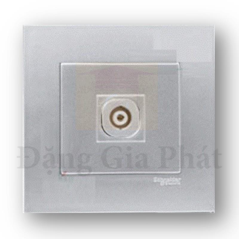 Bộ ổ cắm TV đơn màu xám