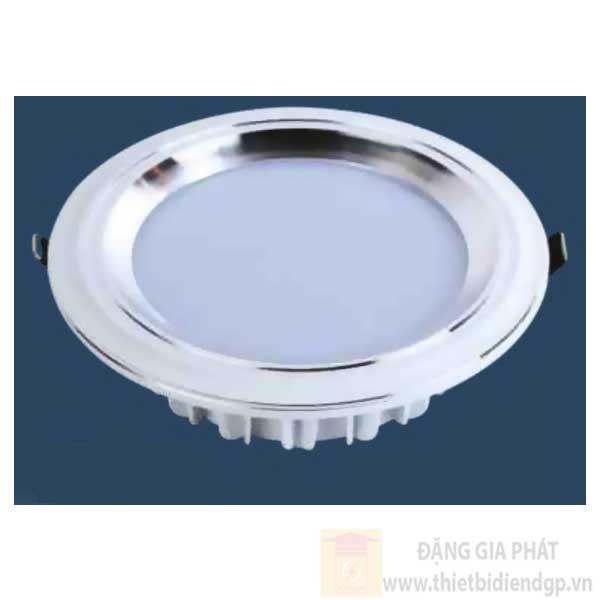 Đèn Panel âm trần led 12W, Ø145*H25mm, khoét lỗ Ø120mm, viền màu bạc