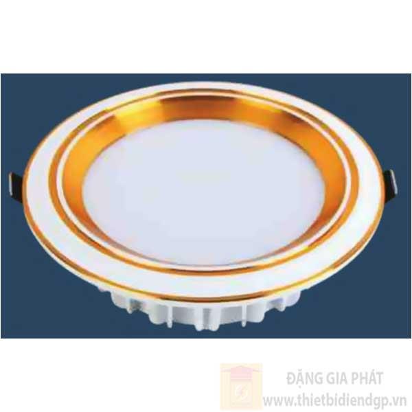 Đèn Panel âm trần led 12W, Ø145*H25mm, khoét lỗ Ø120mm, viền màu vàng