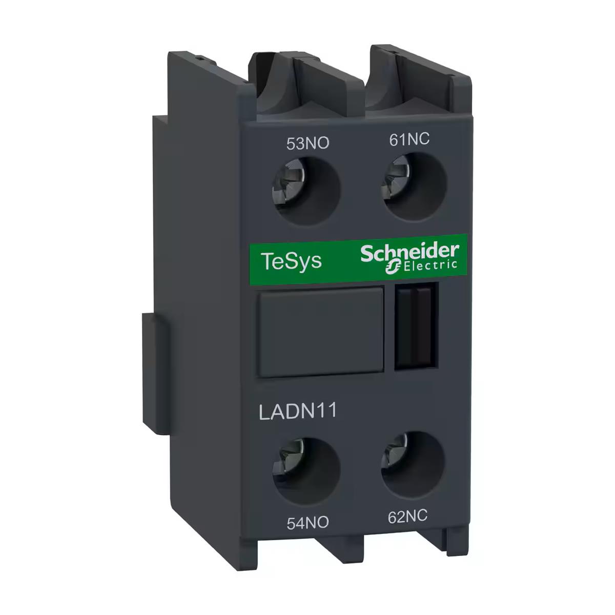 Auxiliary contact block, TeSys D, front mounting, screw clamp terminals
