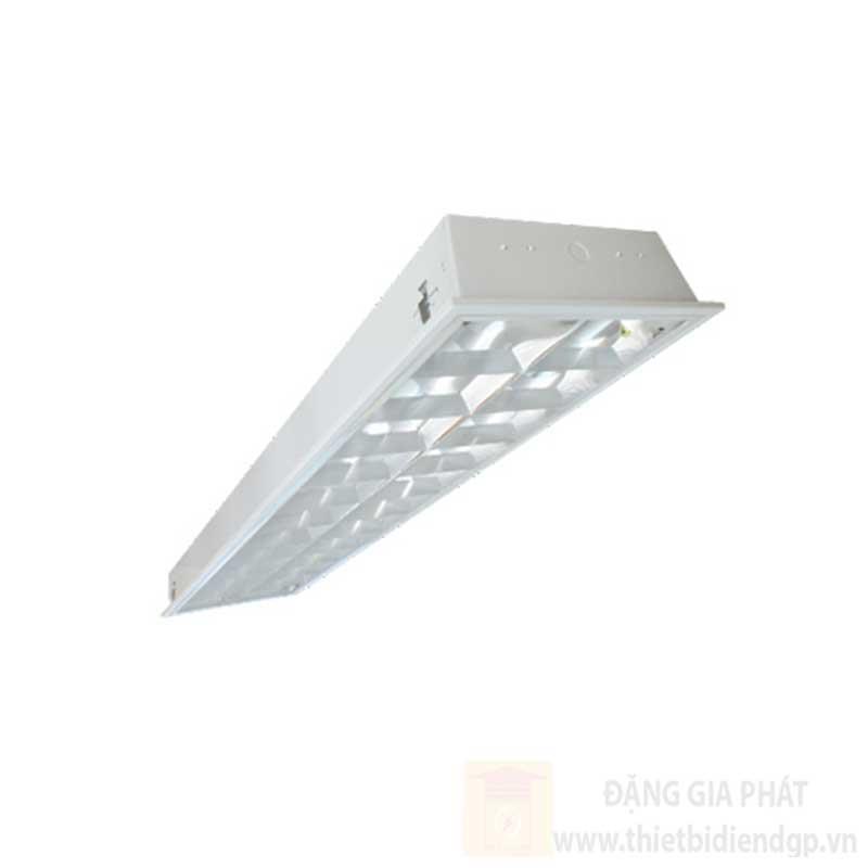 Máng đèn phản quang âm trần chóa Parabol 0.6m, 2 bóng