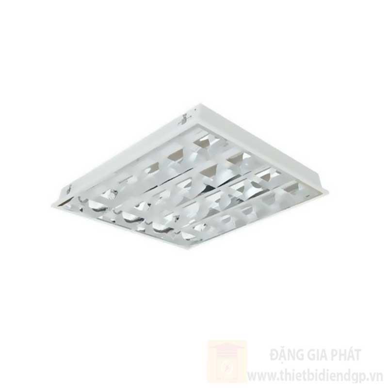 Máng đèn phản quang âm trần chóa Parabol 0.6m, 4 bóng