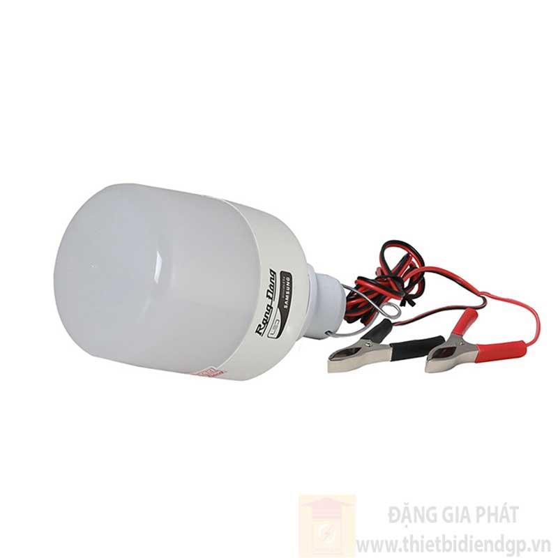 Đèn Led Bulb trụ Rạng Đông dùng Ắc quy 12 W kẹp