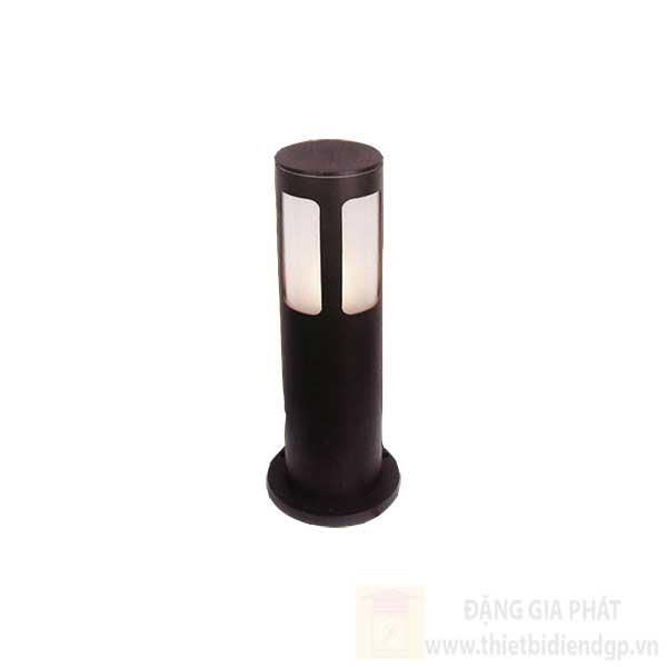 Đèn led trụ ngoài trời tròn Ø108*H600, đế Ø150, E27*1, vỏ màu đen