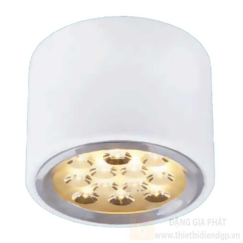 Đèn downlight ốp nổi led Ø130*H100-12W, vỏ màu trắng