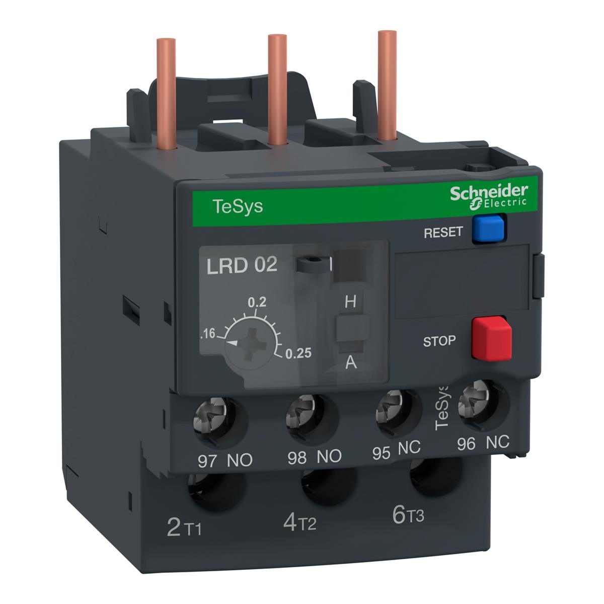 Relay nhiệt class 10A với đầu kết nối bắt vít sử dụng với khởi động từ Tesys D( D09...D38)