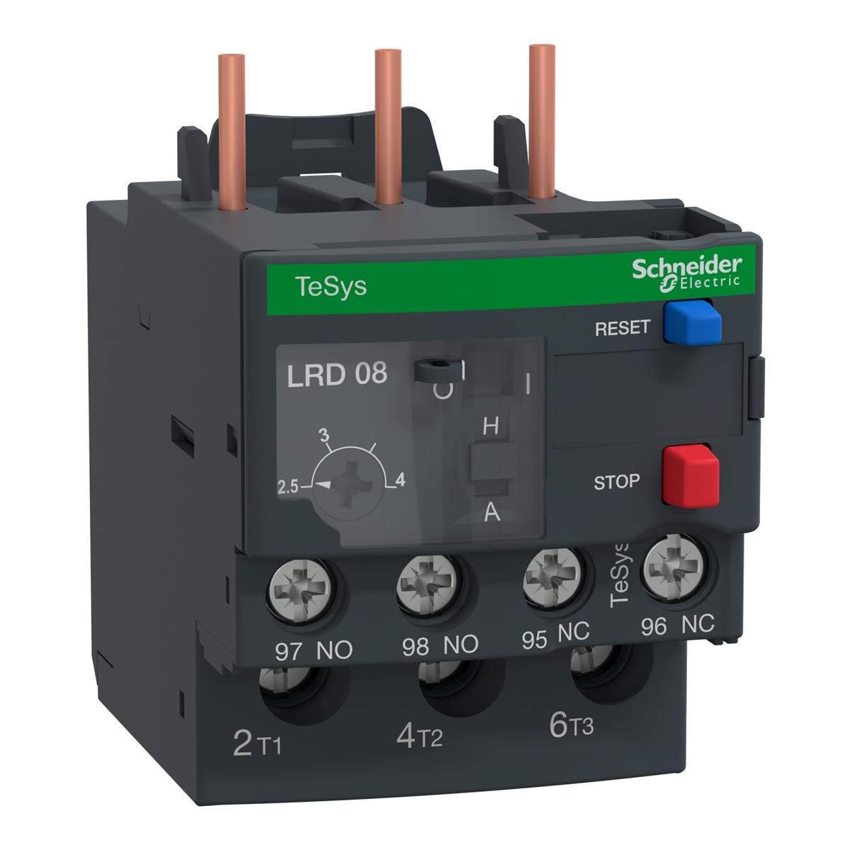 Relay nhiệt class 10A với đầu kết nối bắt vít sử dụng với khởi động từ Tesys D( D09...D38)