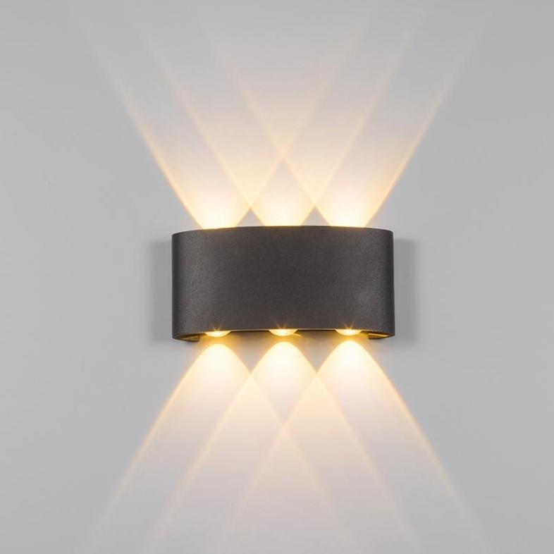 Đèn Led gắn tường ngoài trời (LWA Series) 6*1W Vỏ Trắng và Vỏ Đen