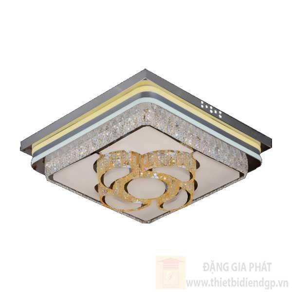 Đèn Mâm vuông Led 80W-Ø600*H200, 3 chế độ ánh sáng