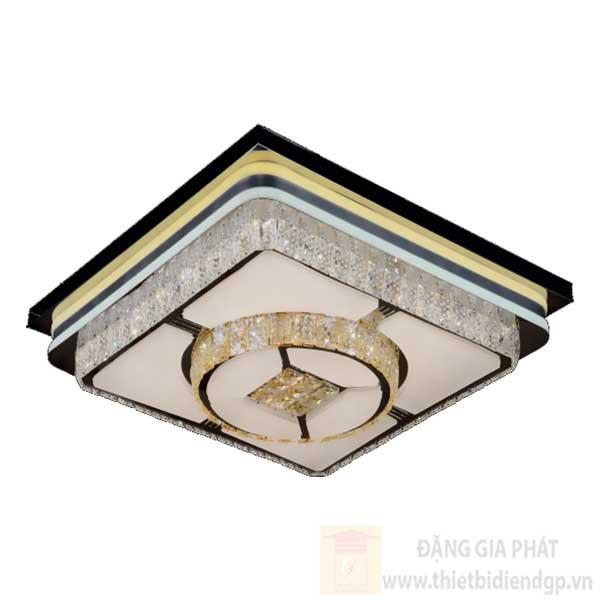 Đèn Mâm vuông Led 80W-Ø600*H200, 3 chế độ ánh sáng