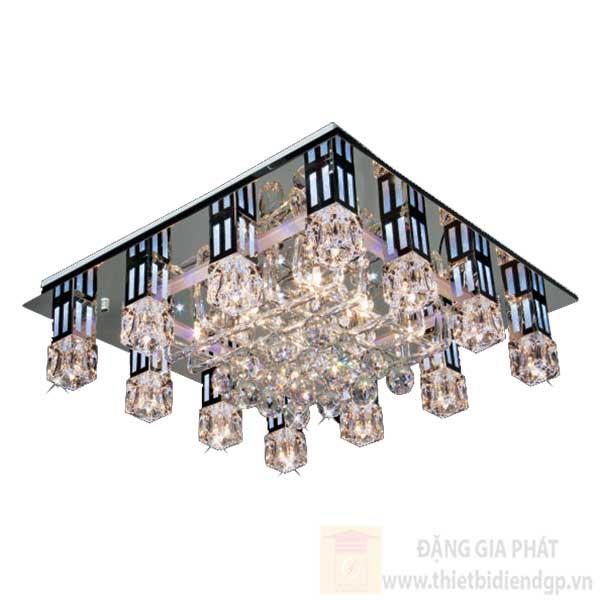Đèn Mâm vuông Led Đổi Màu-Ø600*H150, 3 chế độ ánh sáng