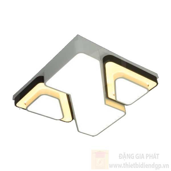 Đèn Mâm Led Vuông Ø620*H80, 3 chế độ ánh sáng, remote điều chỉnh sáng tối