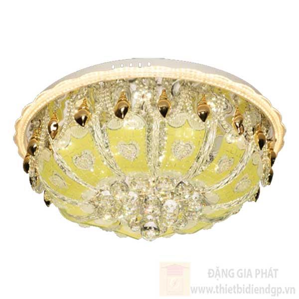 Đèn Mâm Led 85W-Viền Đủ Màu Ø600*H300, 3 chế độ ánh sáng